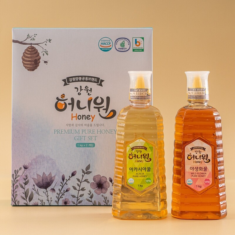 강원도양봉공동브랜드 허니원,허니원벌꿀선물세트3호